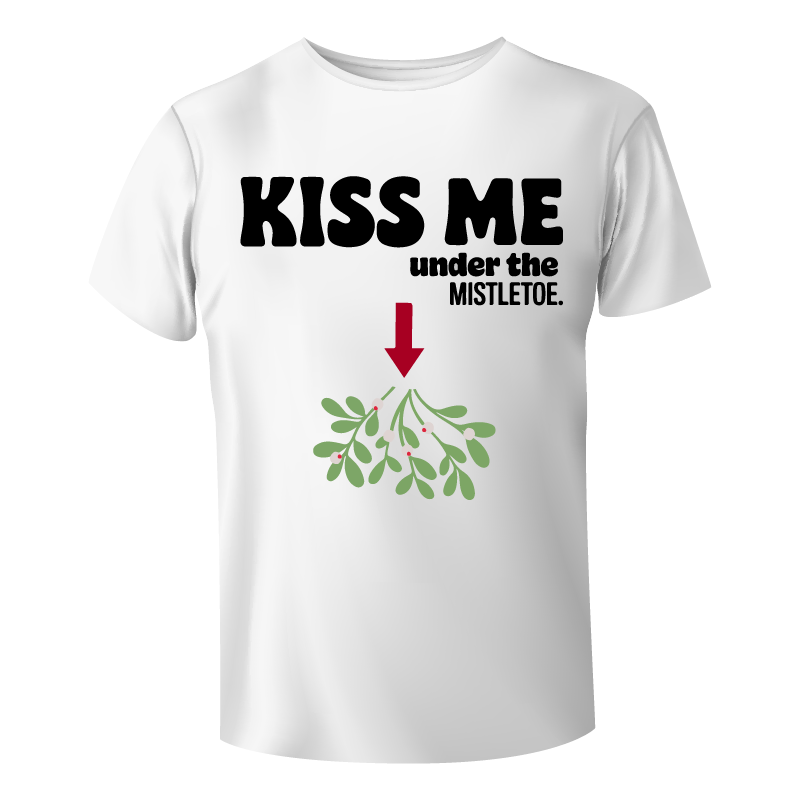 Koszulka Boże Narodzenie (Kiss Me Under The Mistletoe)