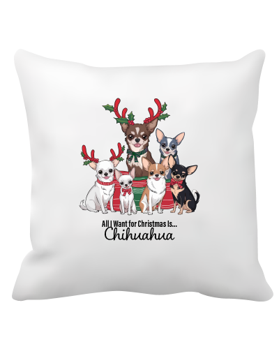 Poduszka Boże Narodzenie (All I Want For Xmas Is Chihuahua)