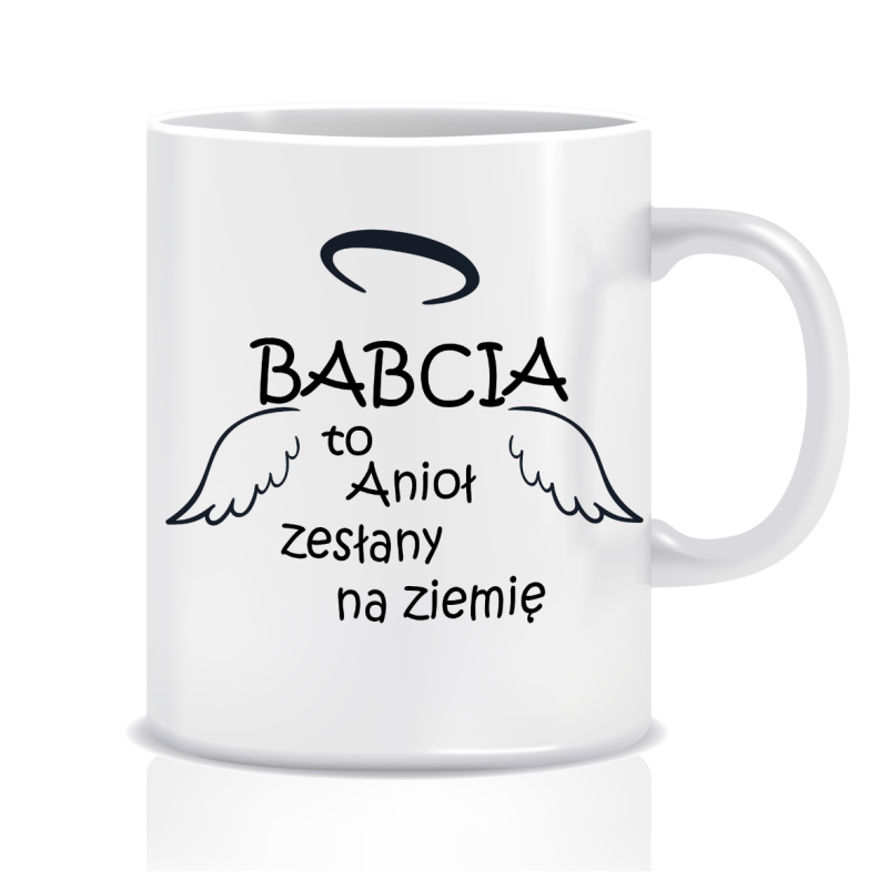 Kubek z grafiką dla babci (babcia anioł)