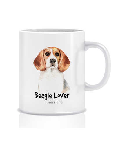 Kubek z grafiką motyw zwierząt (BEAGLE DOG)