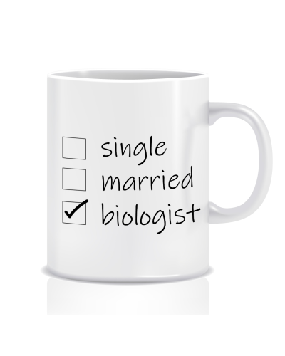 Kubek z grafiką dla nauczyciela biologii (biologist)