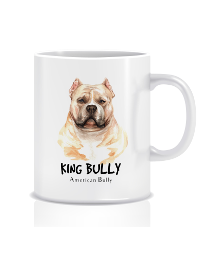 Kubek z grafiką motyw zwierząt (AMERICAN BULLY)