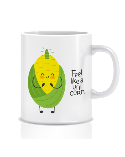 Kubek z grafiką śmieszny (uni corn)