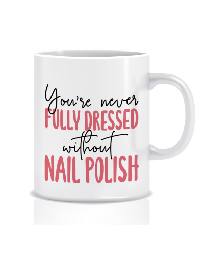 Kubek z grafiką dla stylistki paznokci (fully dressed)