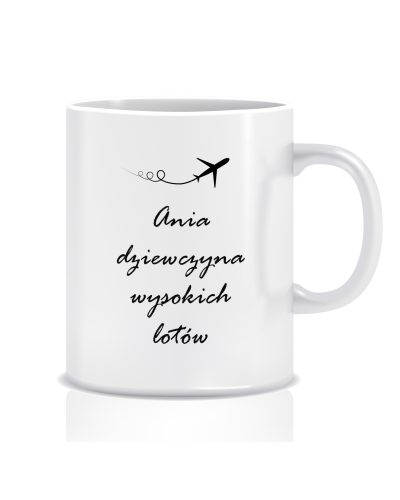 Kubek z grafiką dla stewardessy (wysokie loty)